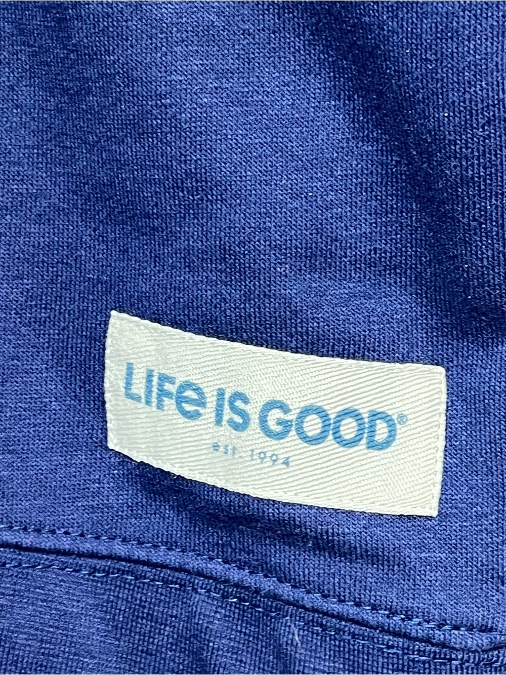 Life Is Good Sweatshirt Womens XL Blue Pullover Fleece Spread Good Vibes - Picture 5 of 14
